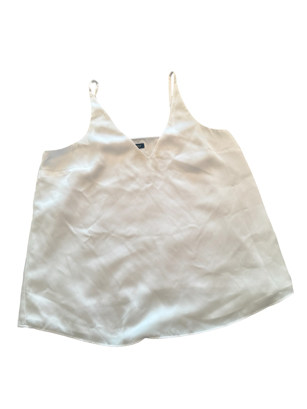 Biltmore brand Silky White V-Neck Polyester Camisole